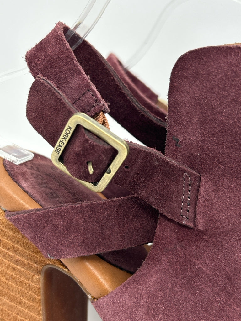 KORK EASE Size 9M Plum Women's Booties