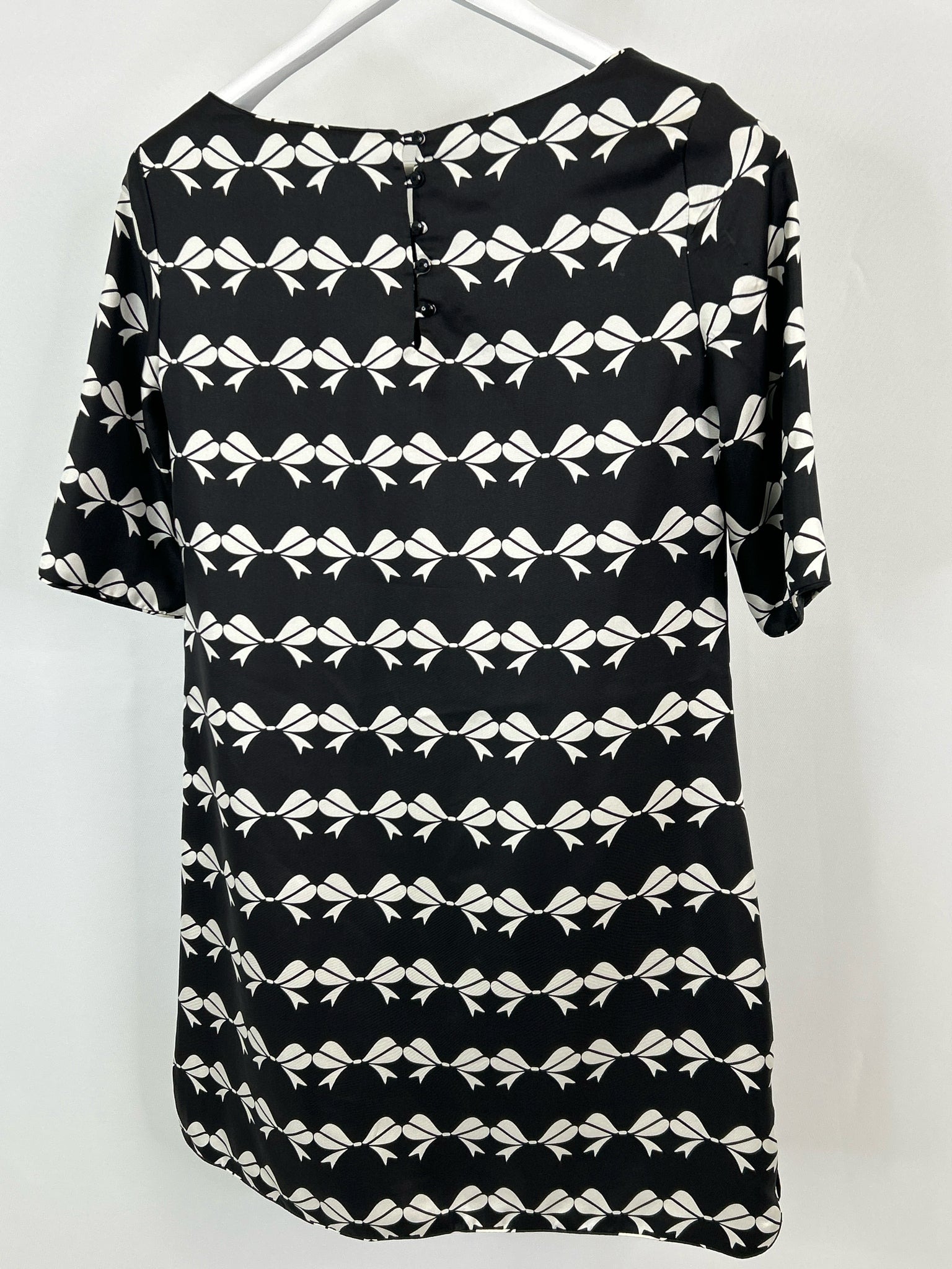 ELIZABETH MCKAY Size 2 Black & White Women's Dress