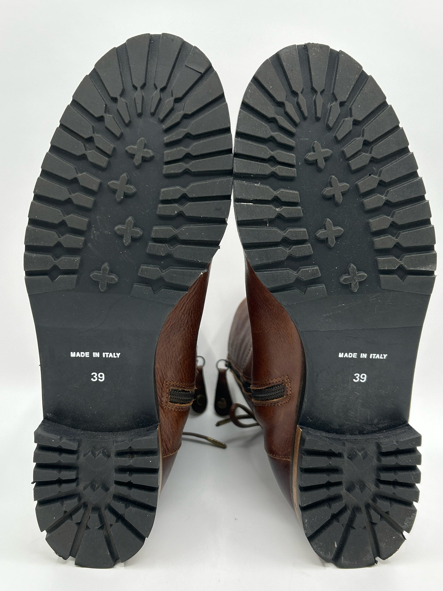 FABIANELLI Size 39 Brown Women Boots