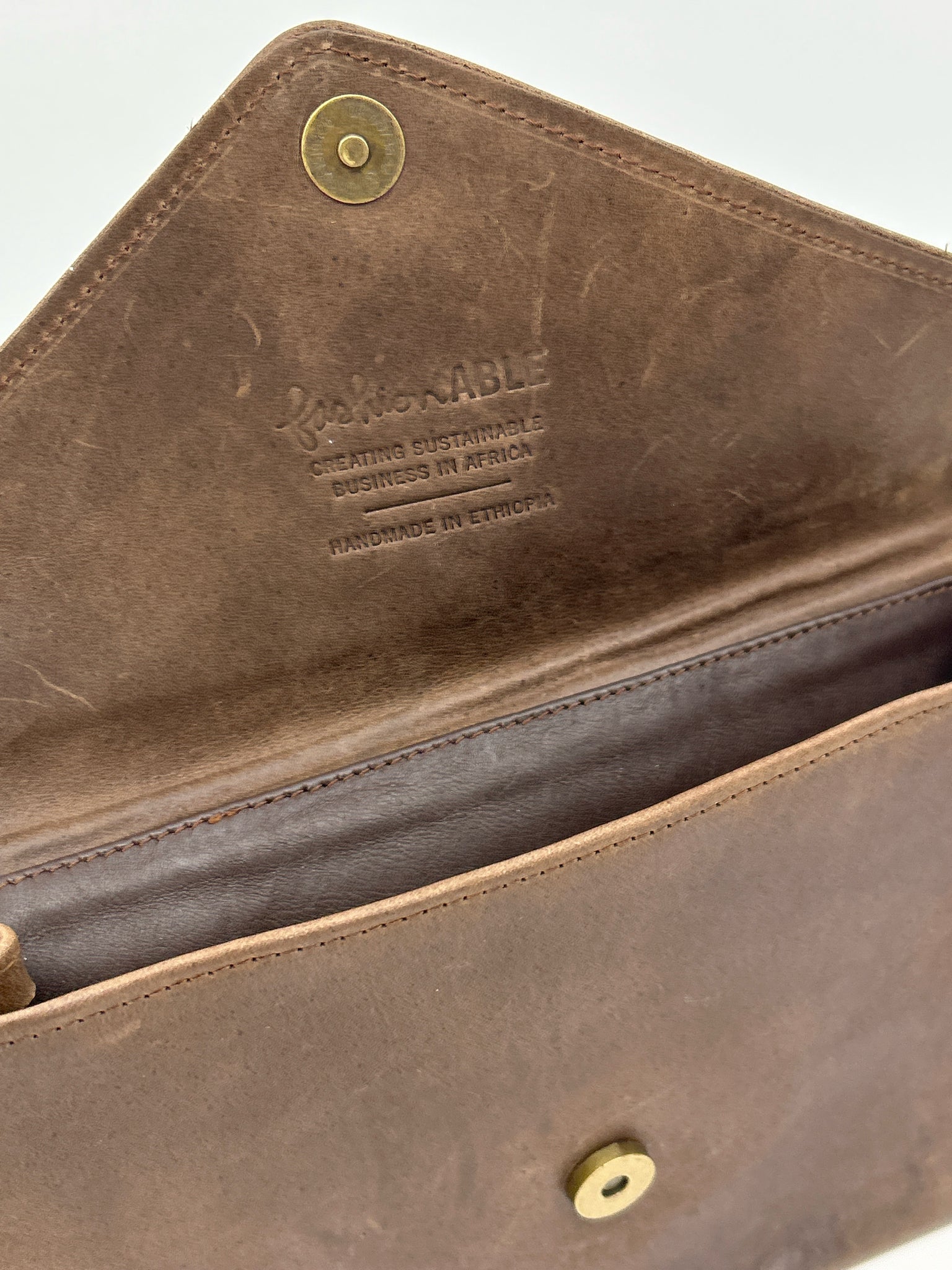 ABLE Brown Women Clutch