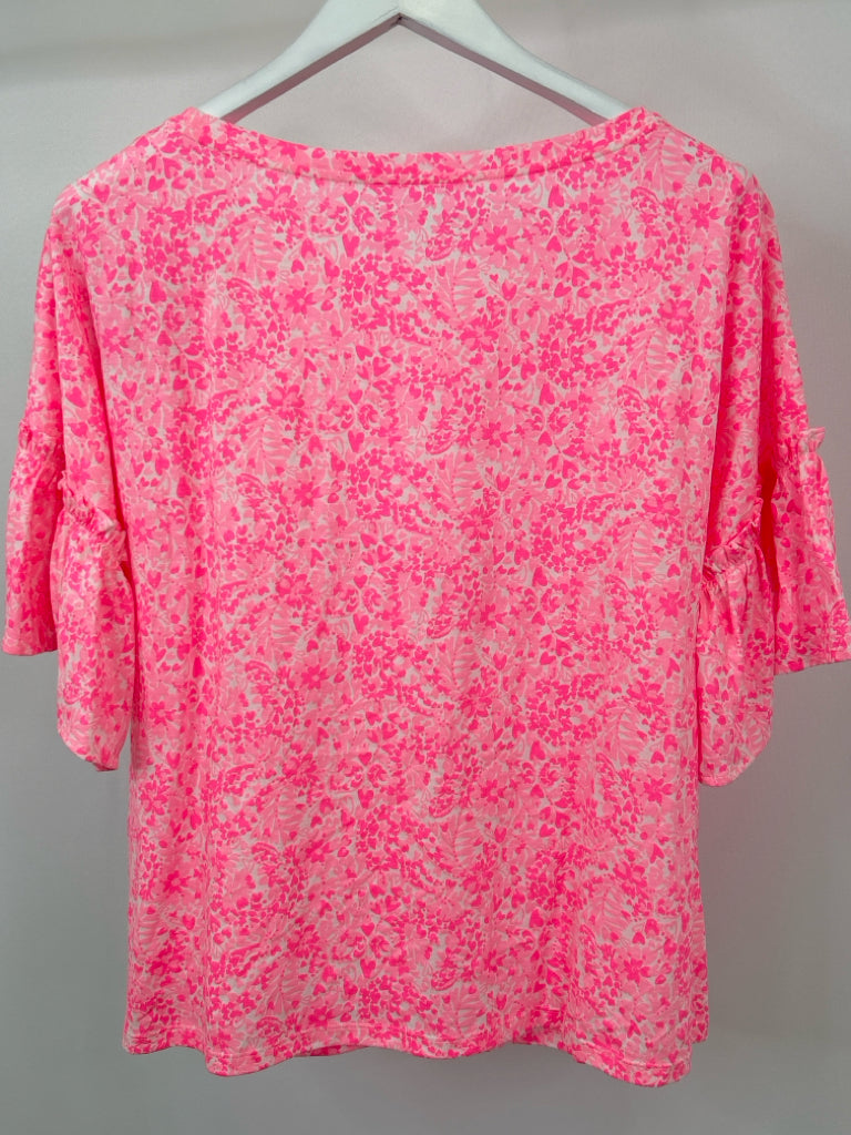 LILLY PULITZER Size XL Pink Print Top NWT