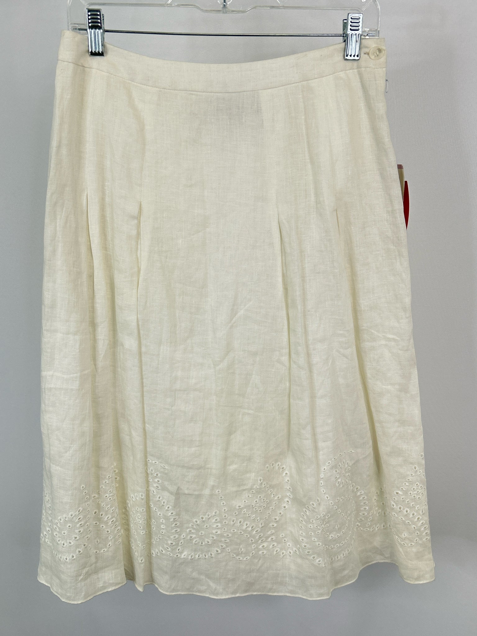 JONES NEW YORK Size 6 Cream Women Skirt