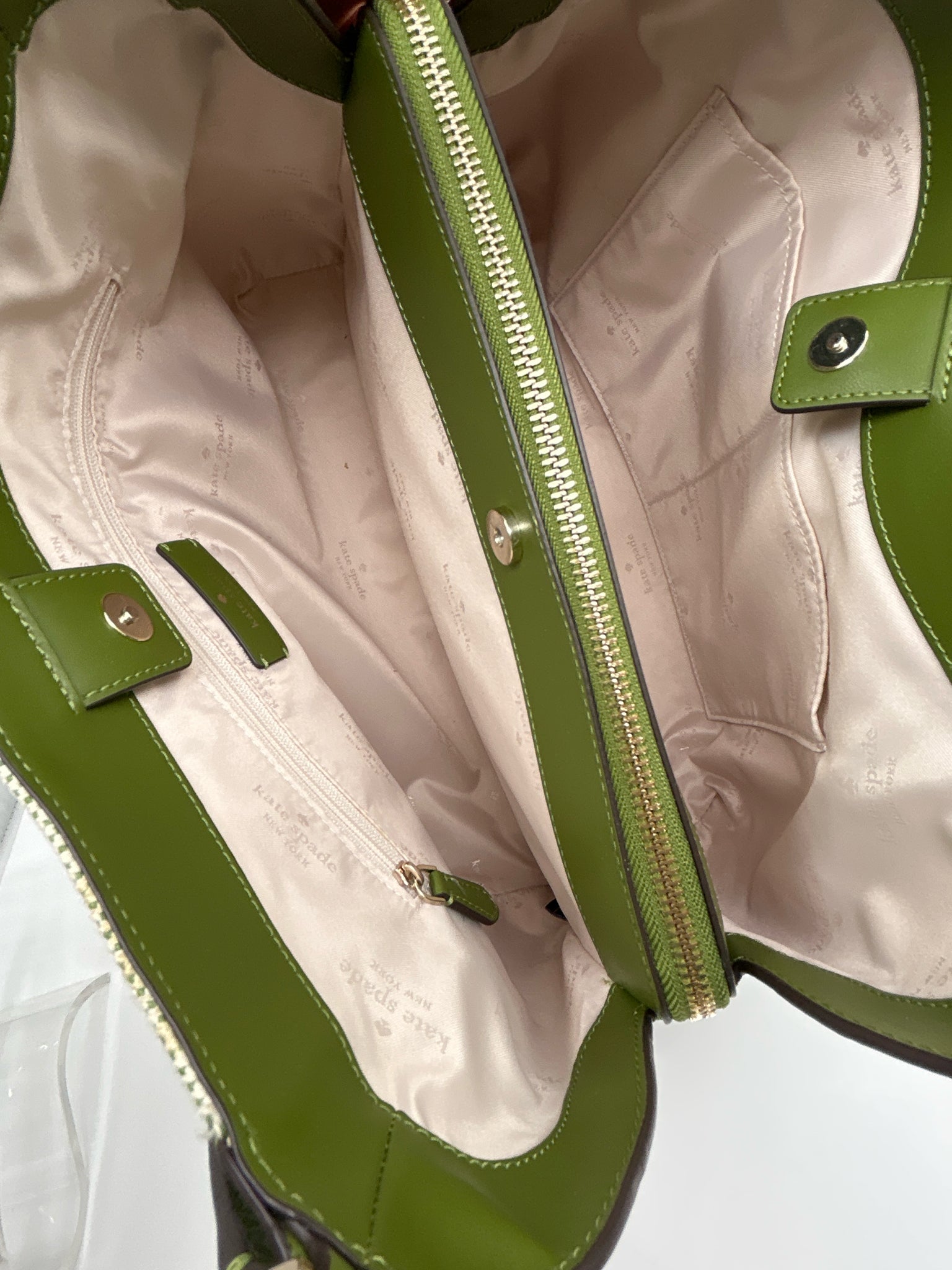KATE SPADE GREEN AND WHITE Women Purse
