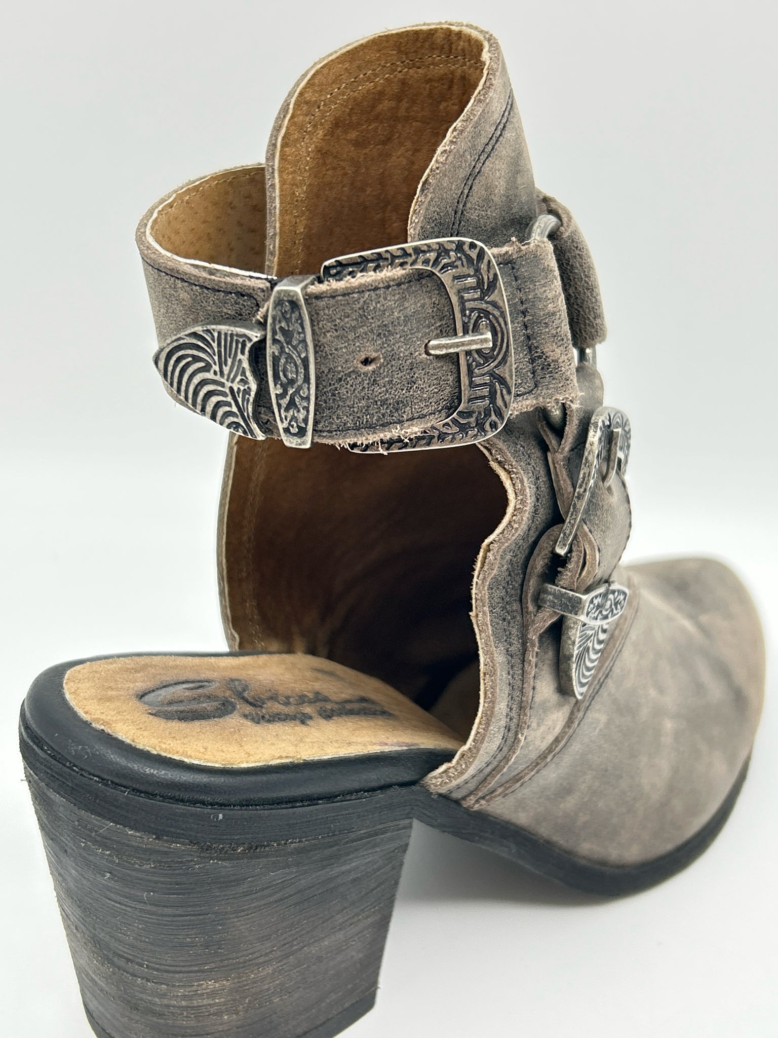 SBICCA Size 7 Charcoal Women Booties