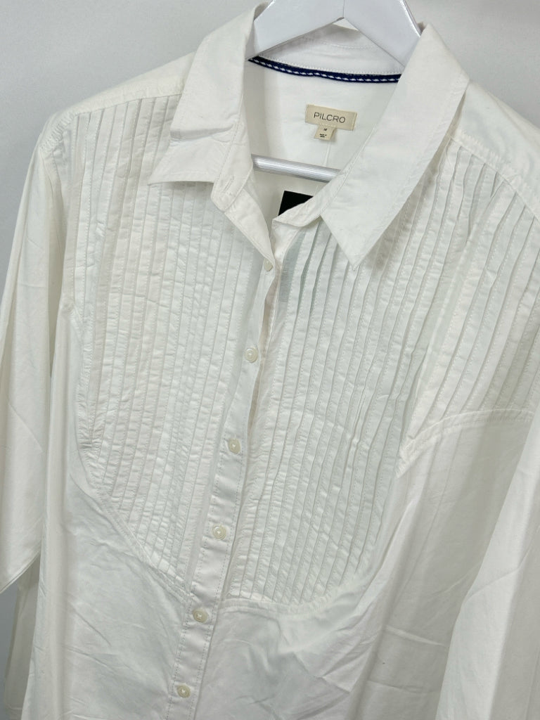 PILCRO Women Size 1X White Shirt