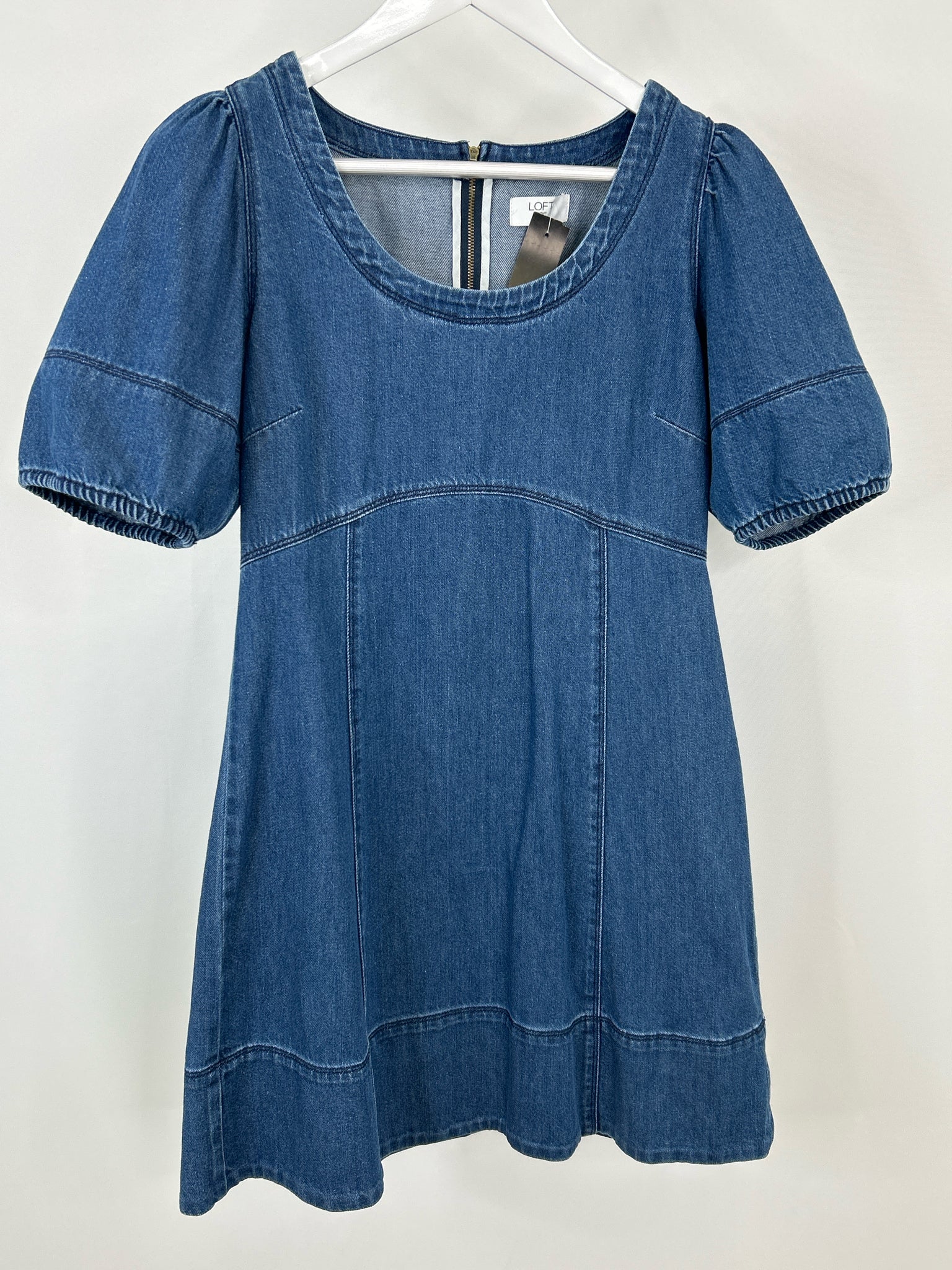 LOFT OUTLET Size 8 BLUE DENIM Women Dress