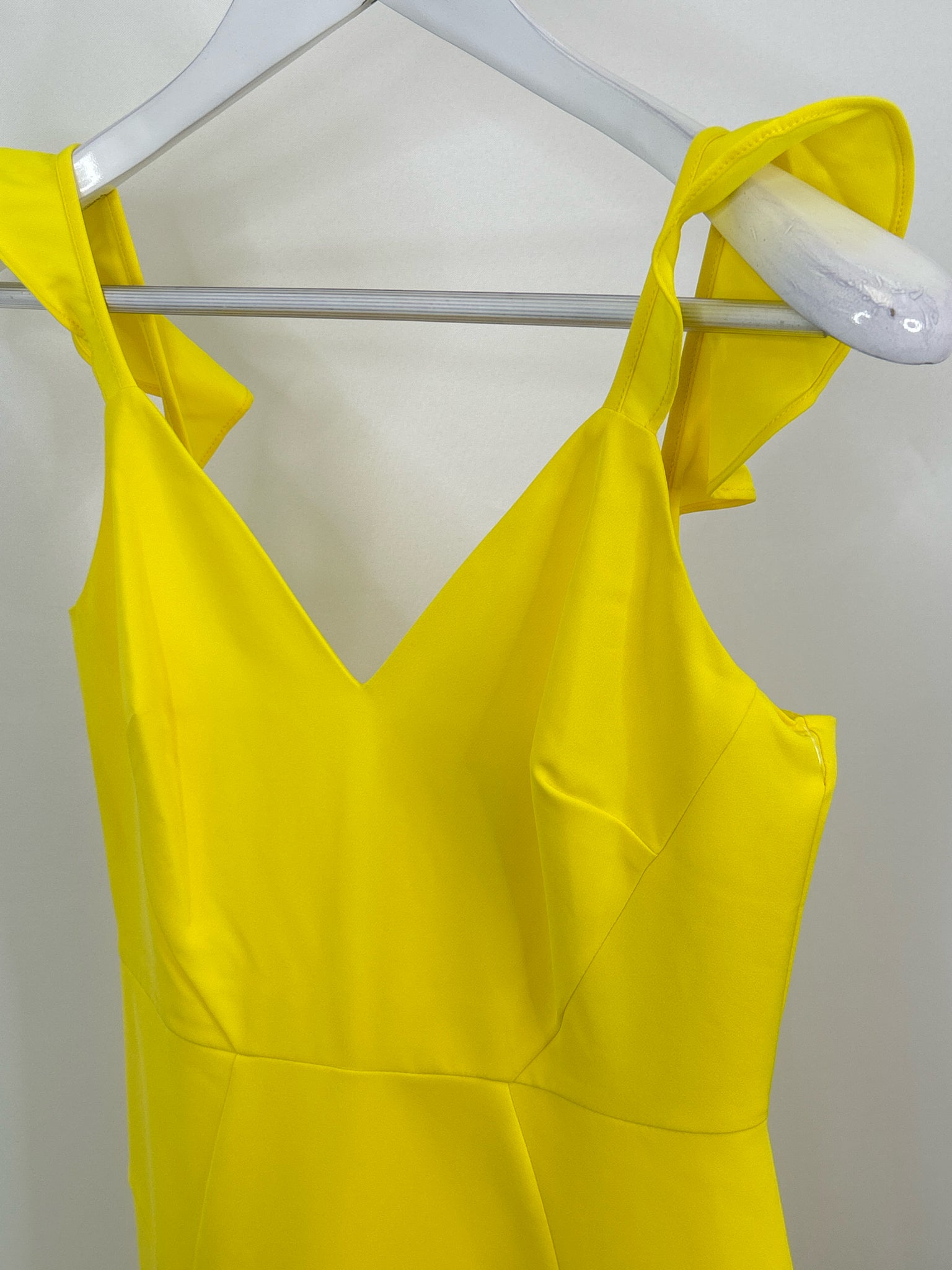 AIDAN MATTOX Size 4 Yellow Women Dress