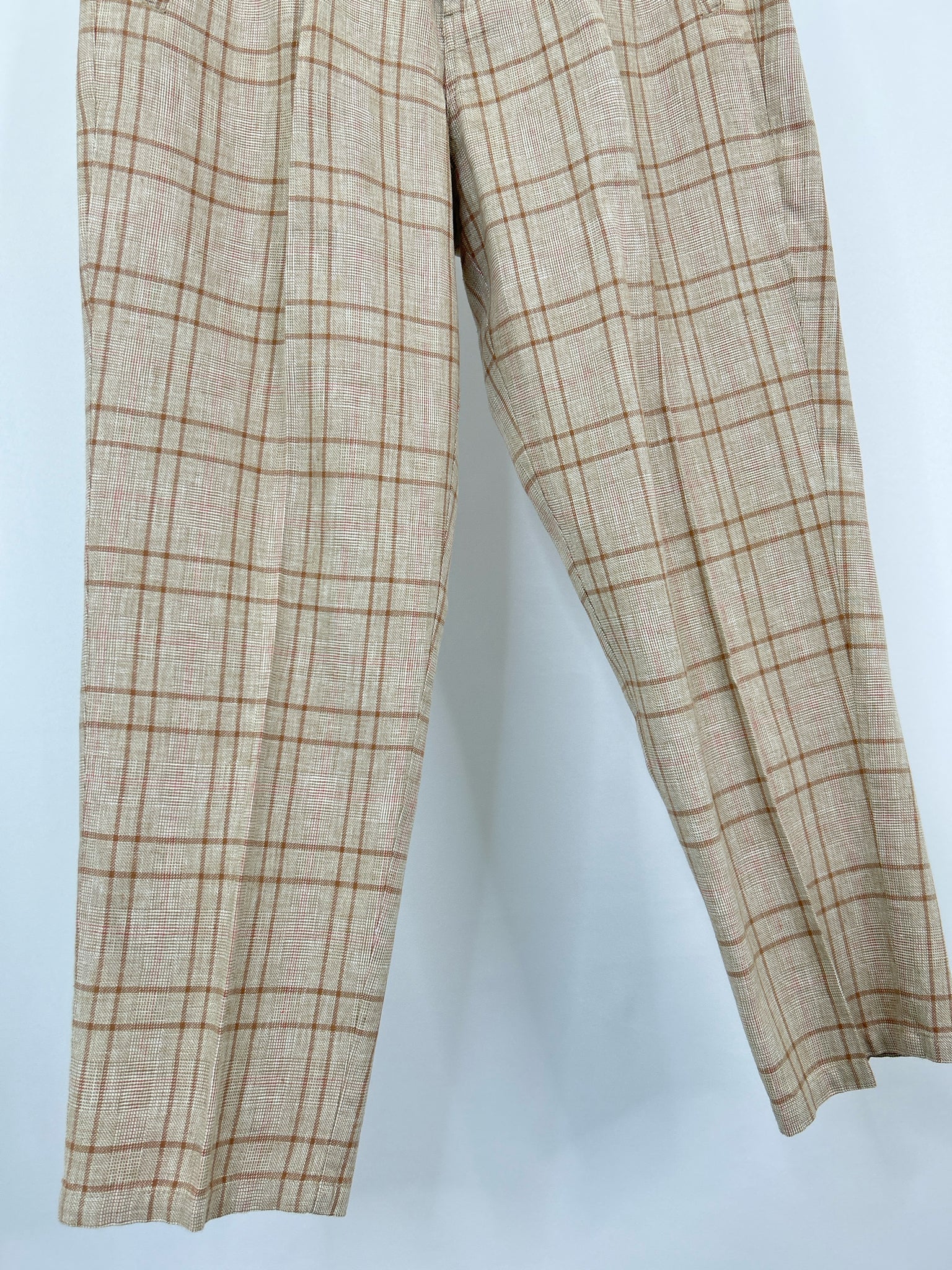 SUNDANCE Size 6 Beige Plaid Women Pants