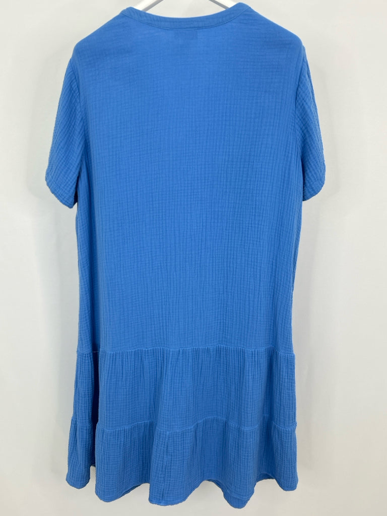 J JILL Size XL Baby Blue Dress