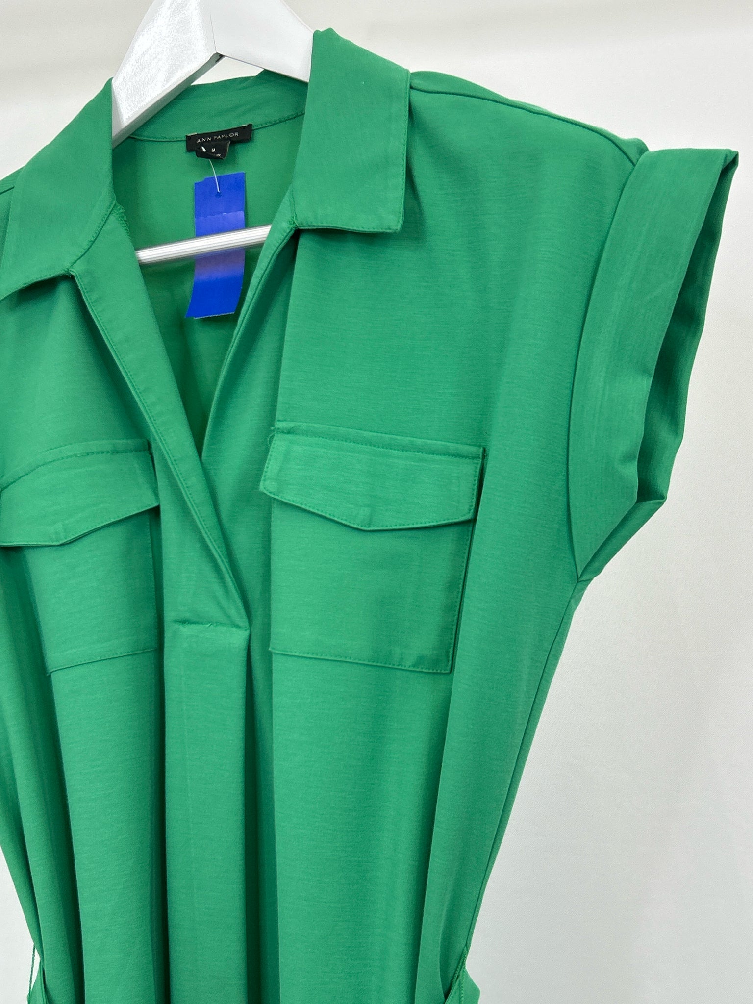 ANN TAYLOR Size M Green Women Dress