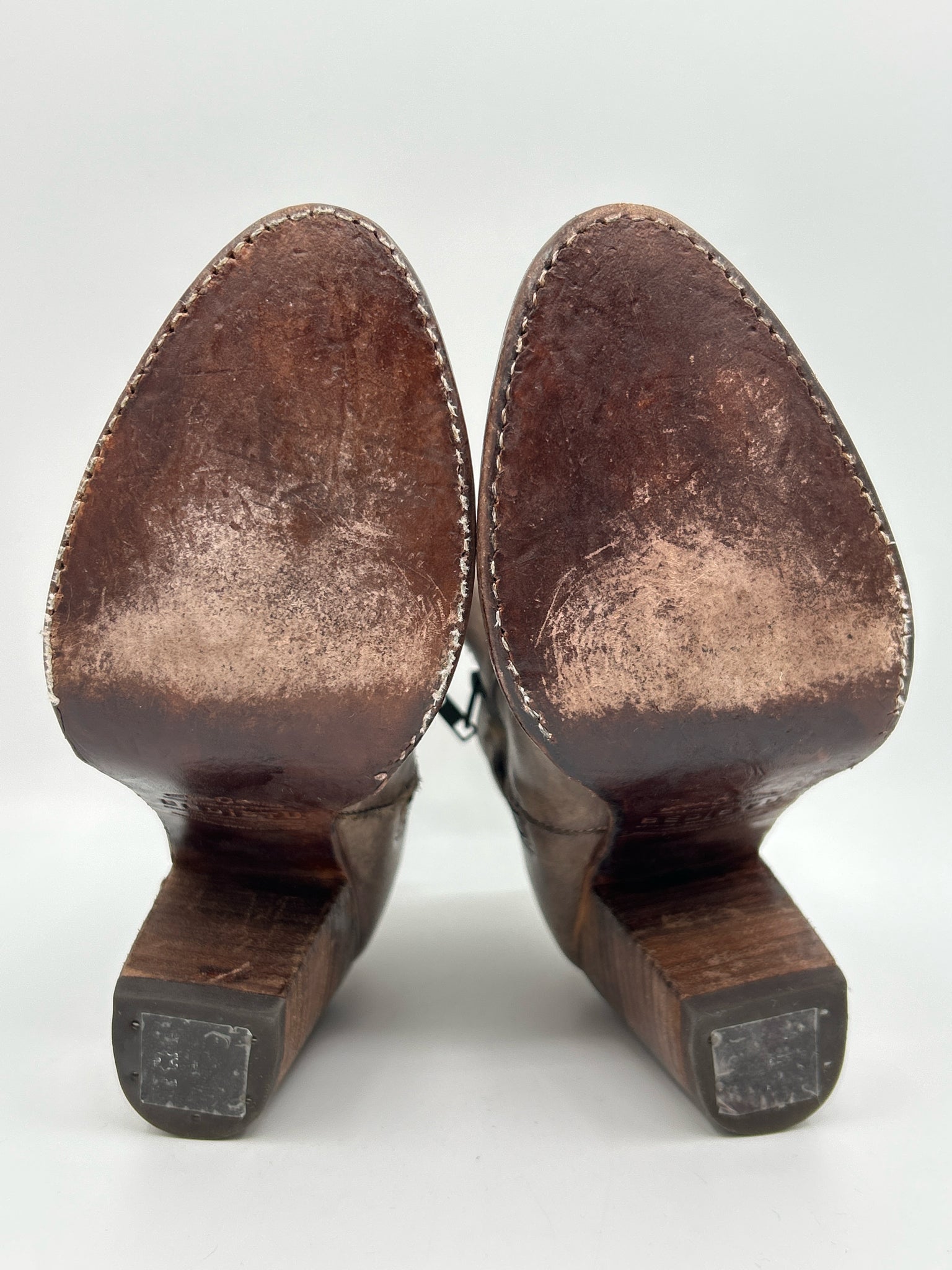 BED STU Size 6.5 Taupe Women Booties