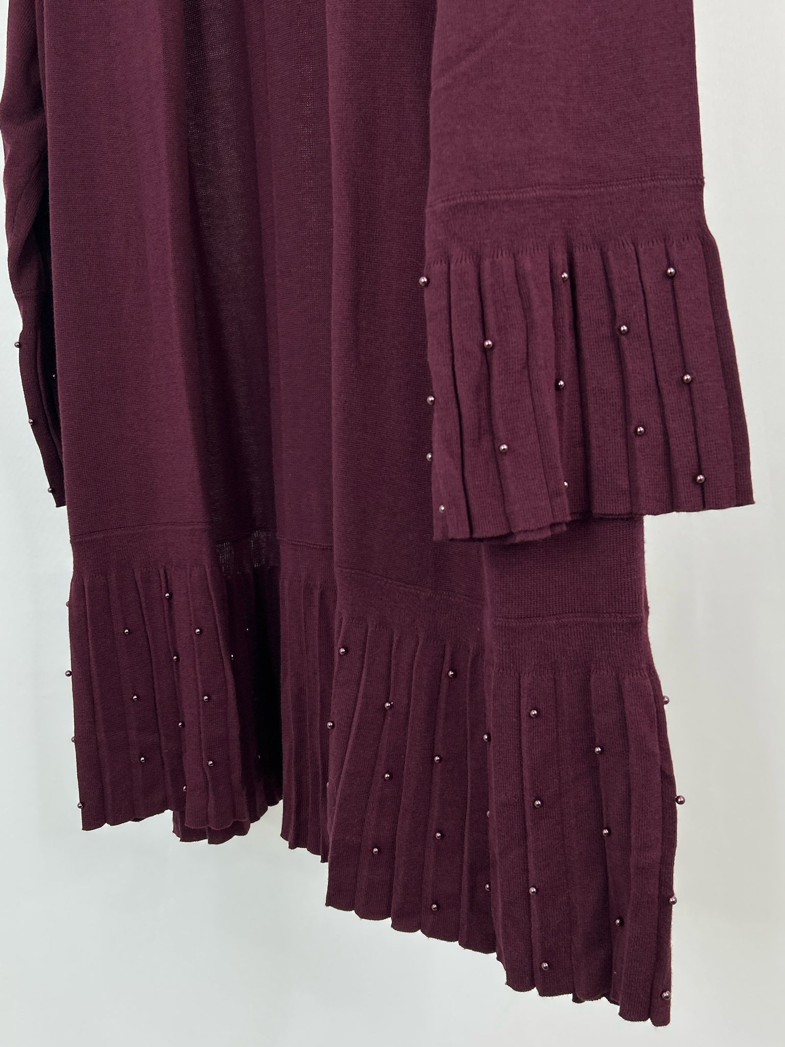 CHICO'S Size XXL Merlot Women Cardigan