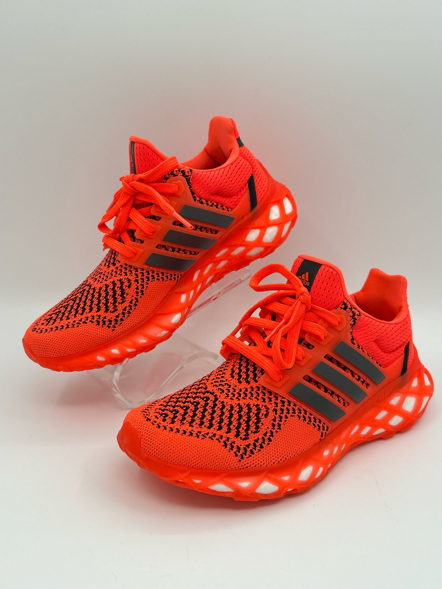ADIDAS Size 6.5 Bright Orange Women Sneakers