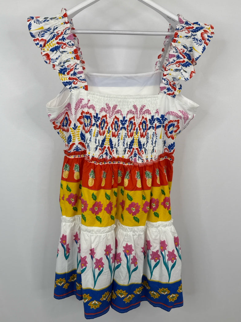 SUGARLIPS Size XL White Print Women Dress