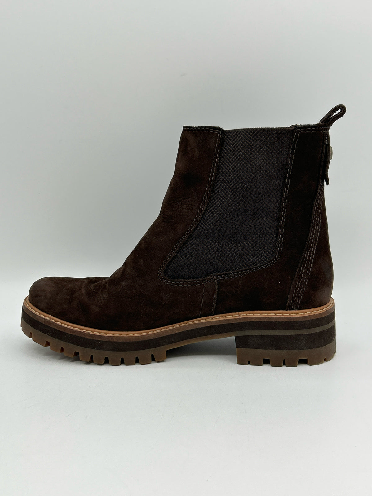 TIMBERLAND Size 8M DARK BROWN Women Booties