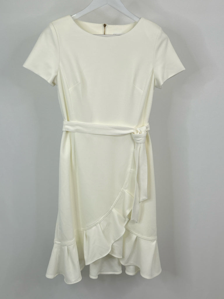 CALVIN KLEIN Size 8 Ivory Women's Dress
