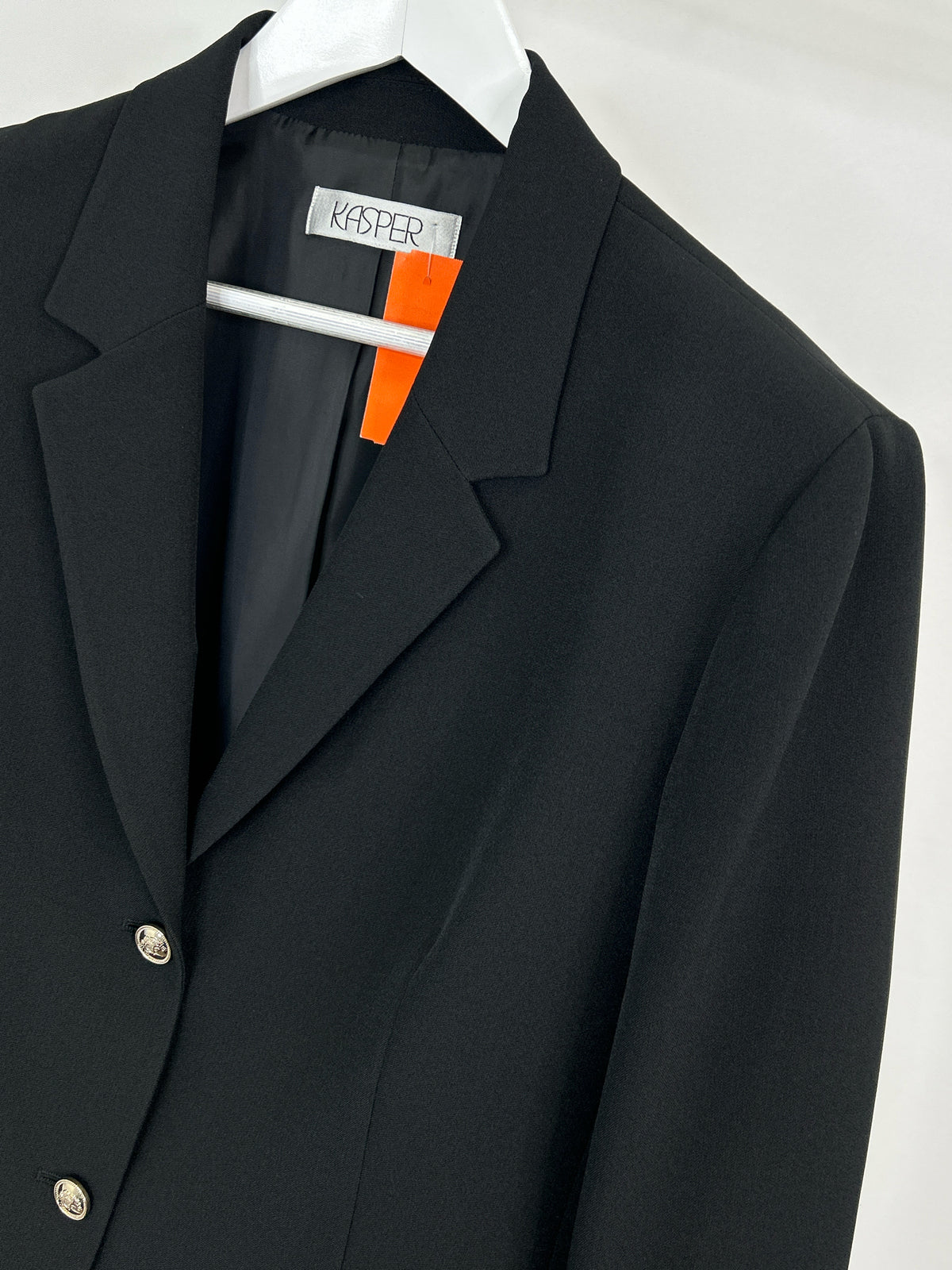 KASPER Size 16/18 Black Women Blazer