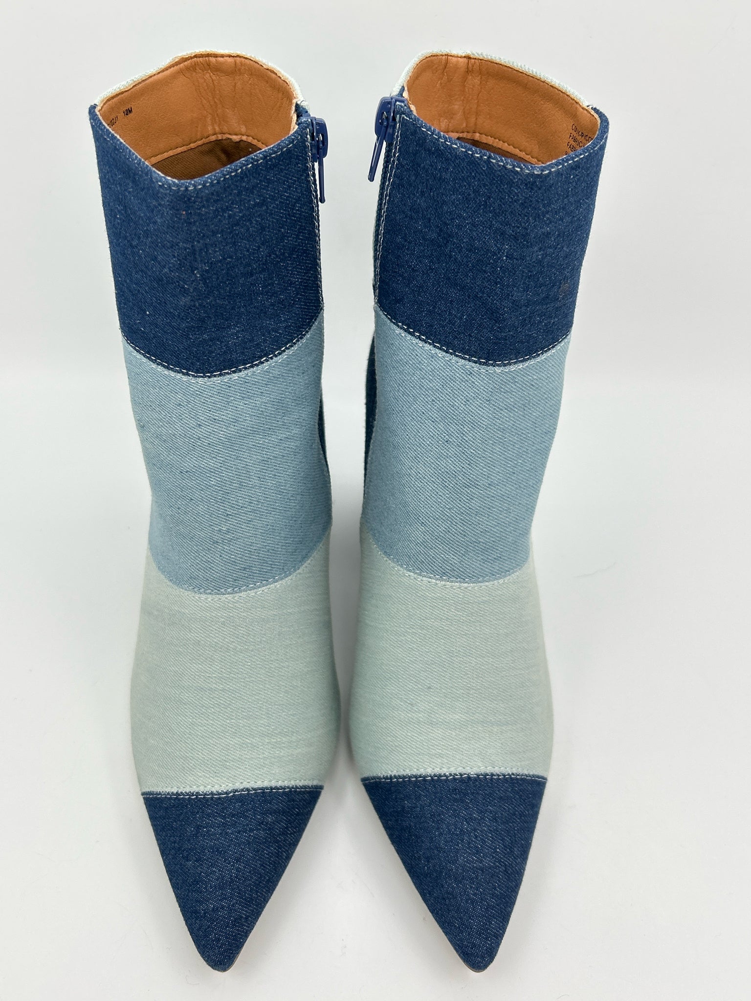 MADDEN GIRL Size 10M BLUE DENIM Women Booties