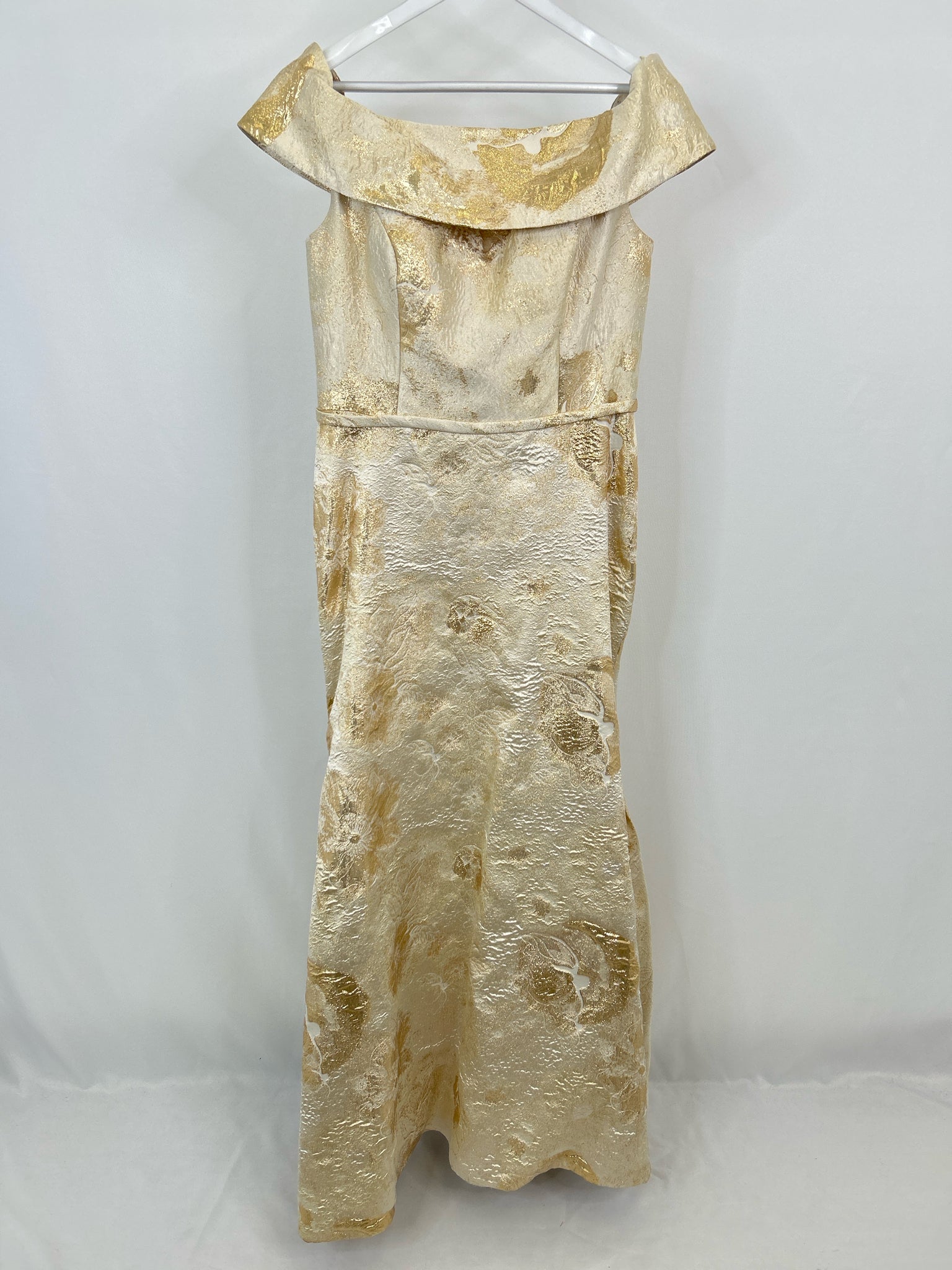 GIA FRANCO Size 14 Gold Women Dress