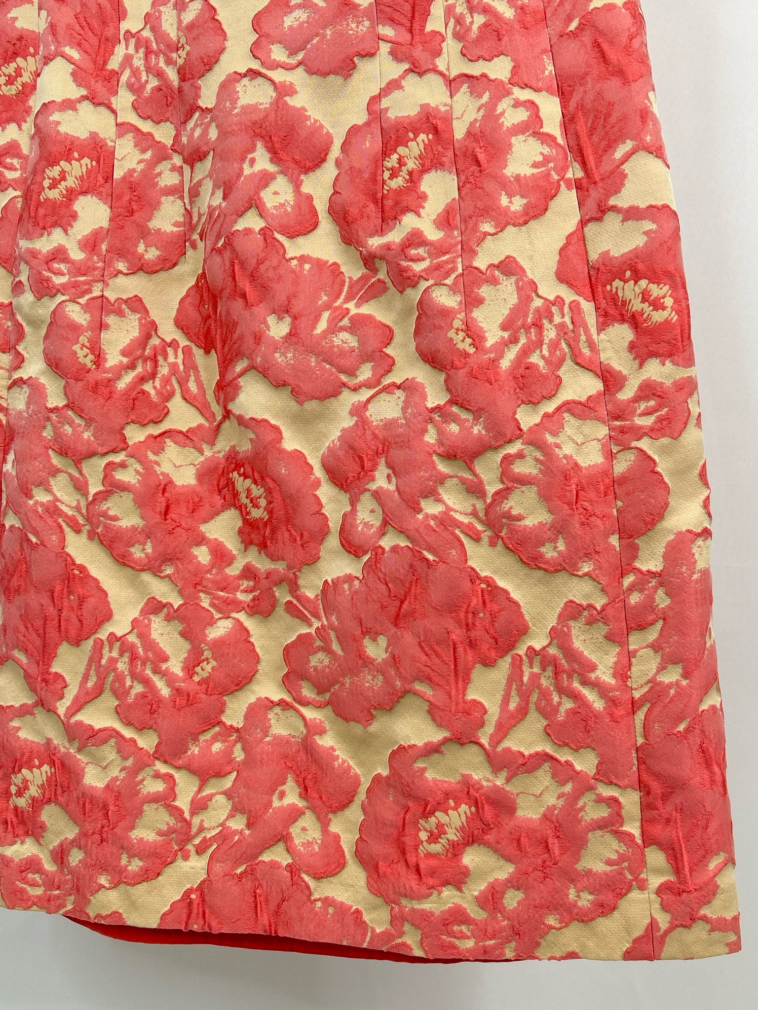 LAFAYETTE 148 Size 10 Cream and Pink Women Dress