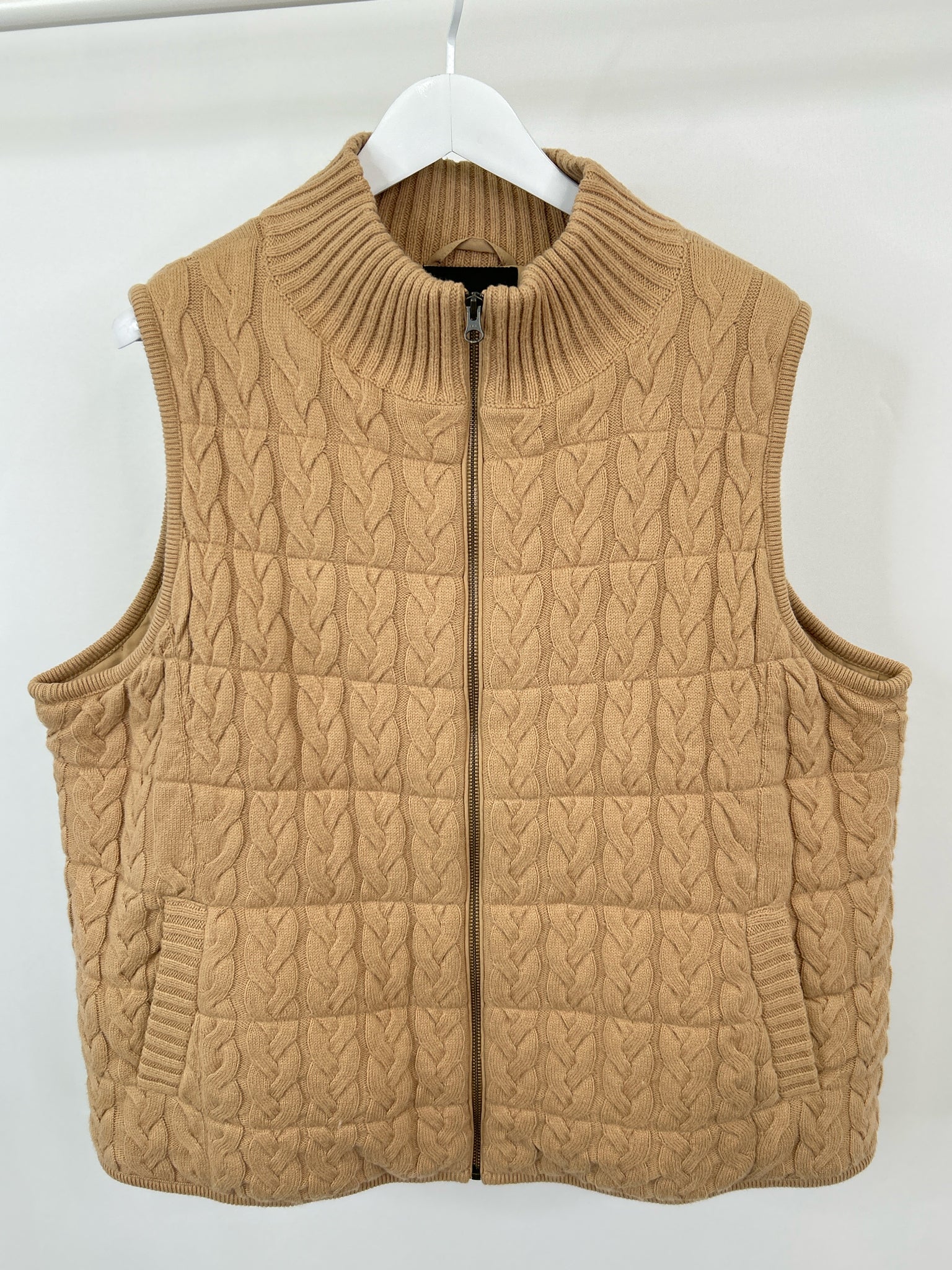 TALBOTS Size 2X Camel Women Vest NWT