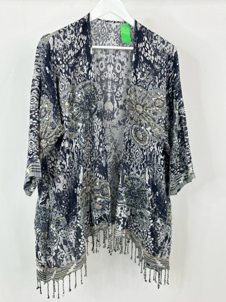 SOFT SURROUNDINGS Size M/L Blue Kimono