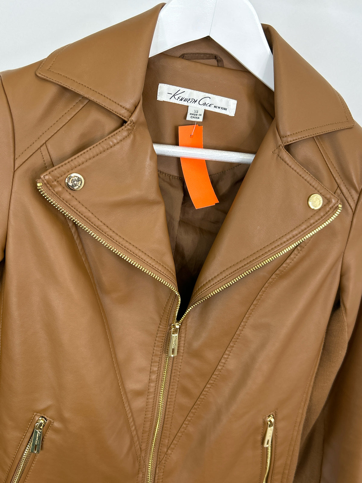 KENNETH COLE Size XS COGNAC Women Jacket