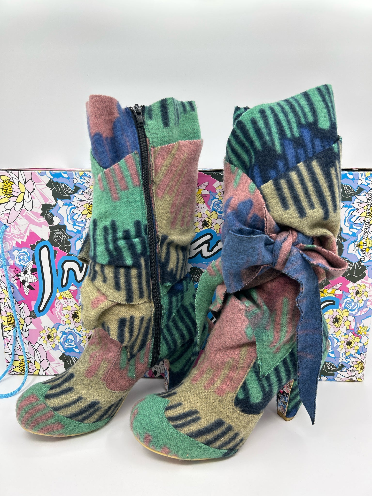 IRREGULAR CHOICE Size 42/11 Multi-Color Women Boots