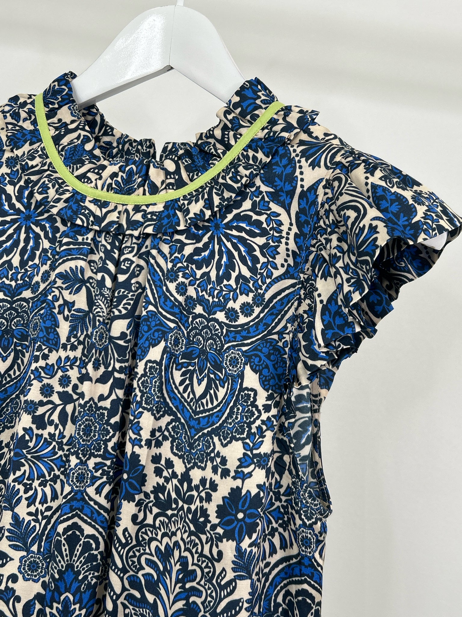CABALLERO Size S Beige and Blue Women Top