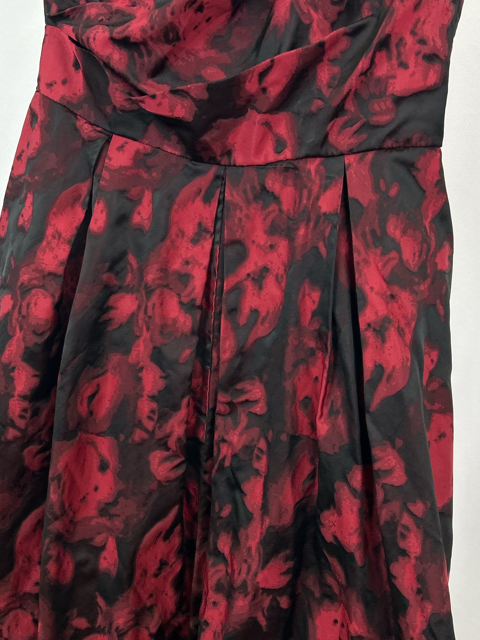 SLATE & WILLOW Size 10 Red & Black Women Dress