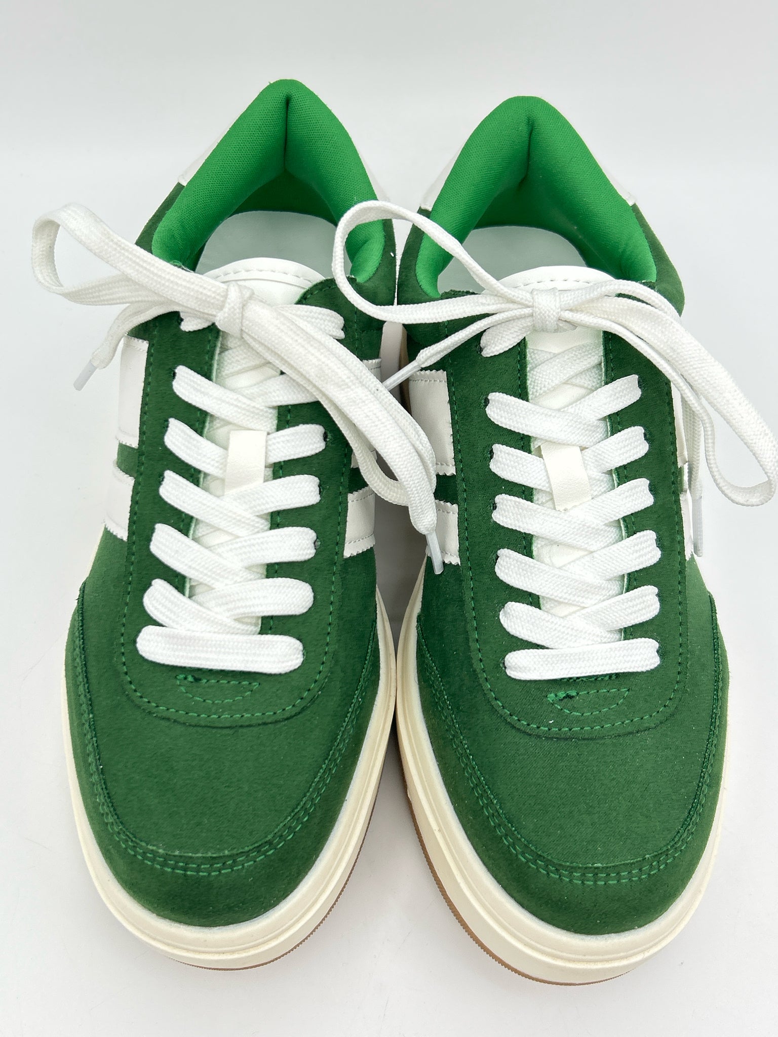 MADDEN GIRL Size 8M Green & White Women Sneakers