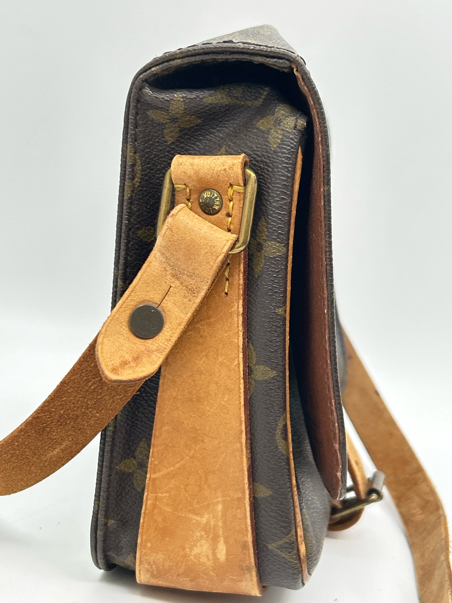 LOUIS VUITTON Cartouchiere MM Brown Monogram Women Purse