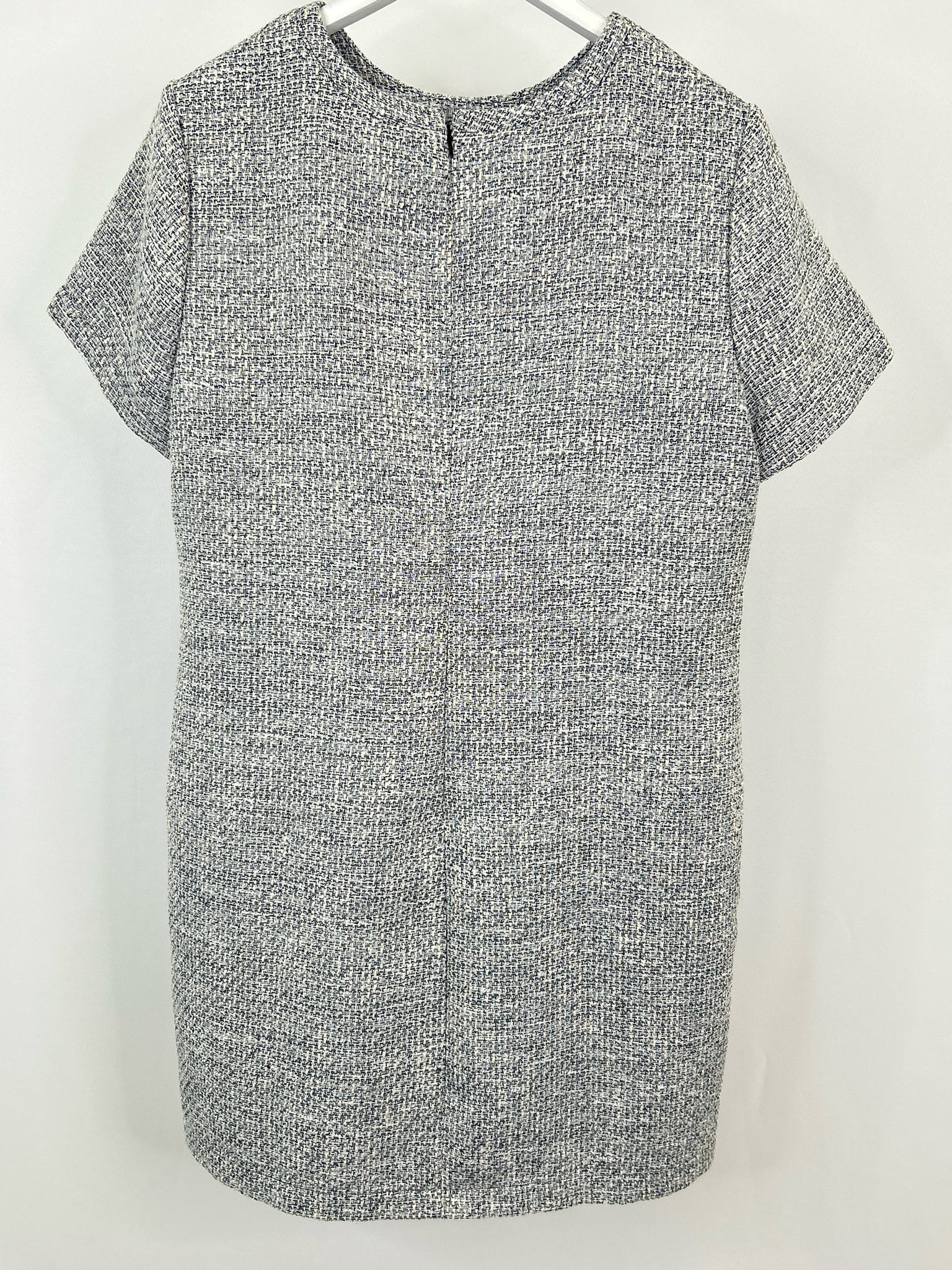LOFT Size 14 Black & White Women Dress