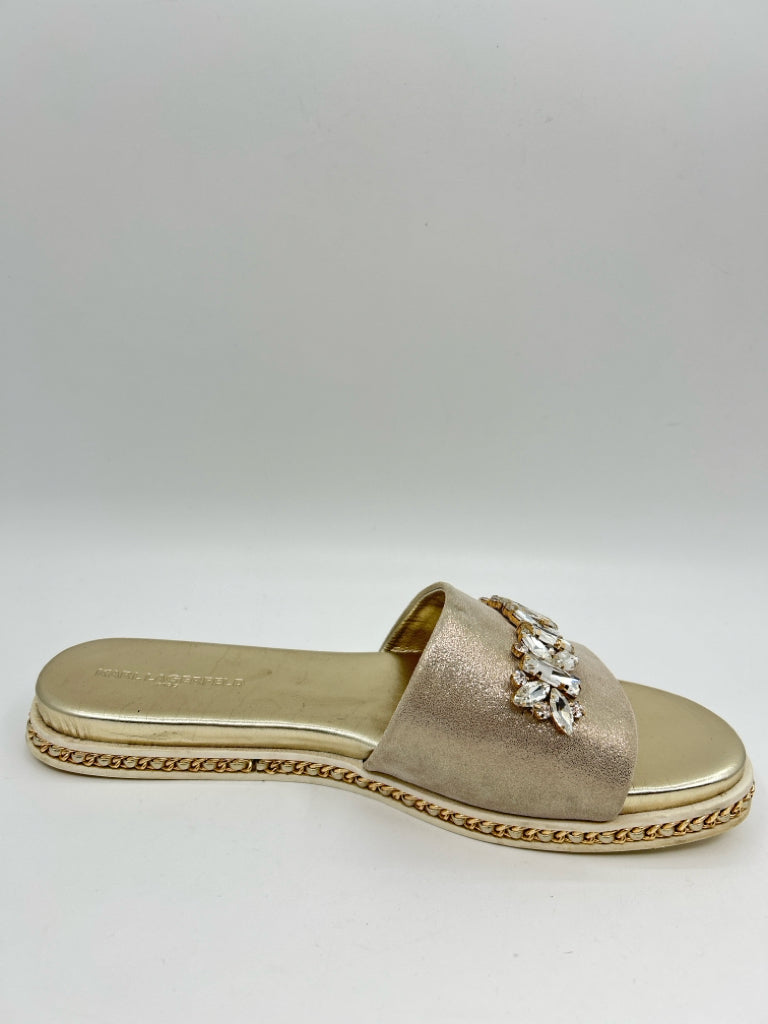 KARL LAGERFELD Size 10M Gold Sandal