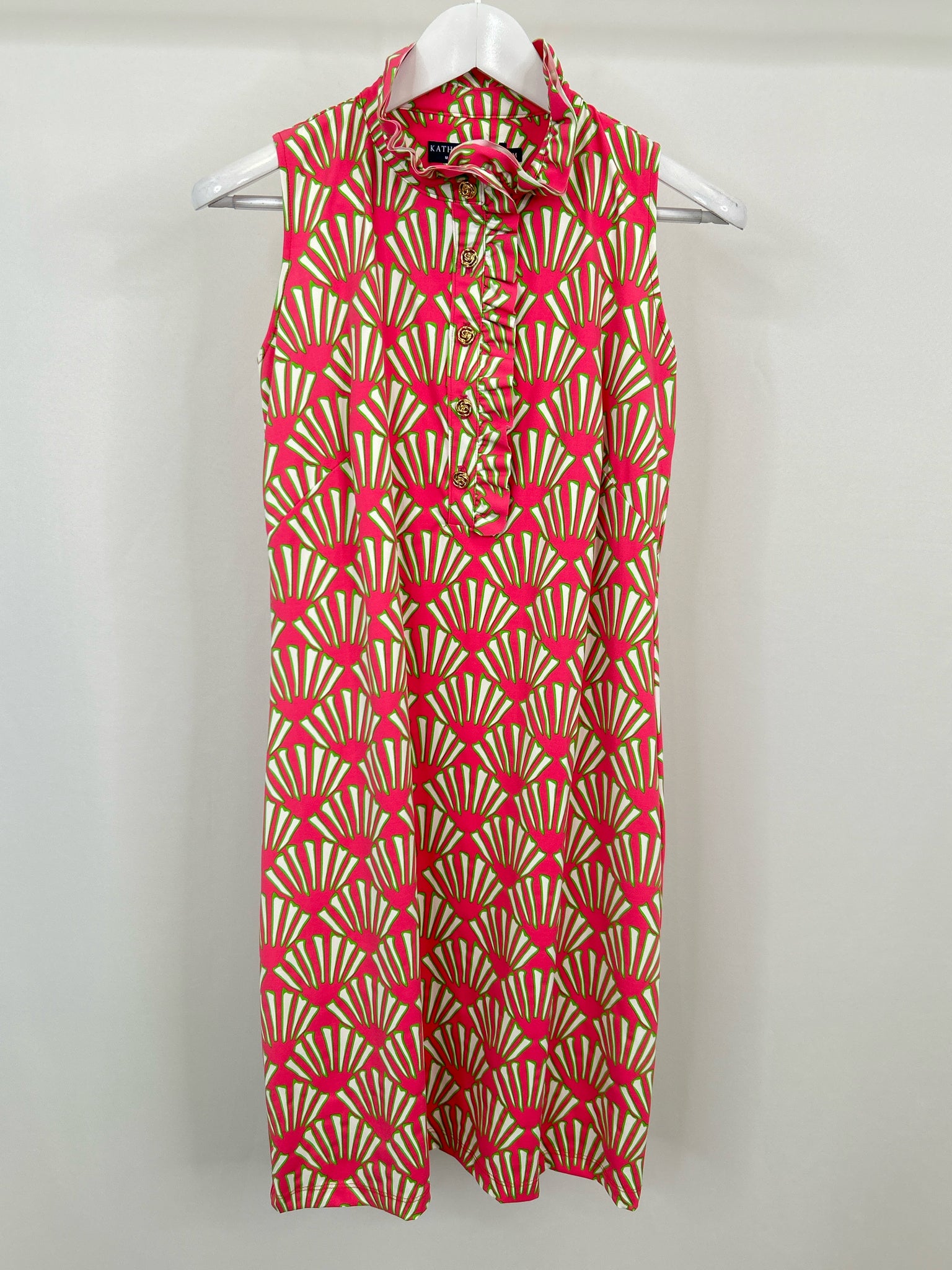 KATHERINE WAY Size M Pink and green Women Dress