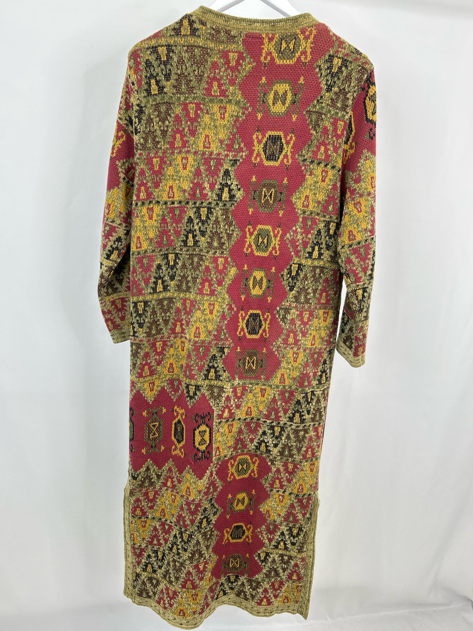 SOFT SURROUNDINGS Size M Maroon Print Women Duster