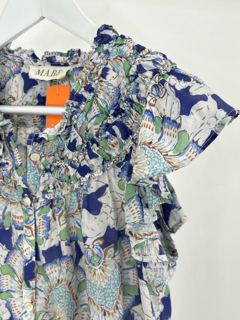 MABE Size XS/S Blue floral Women's Top