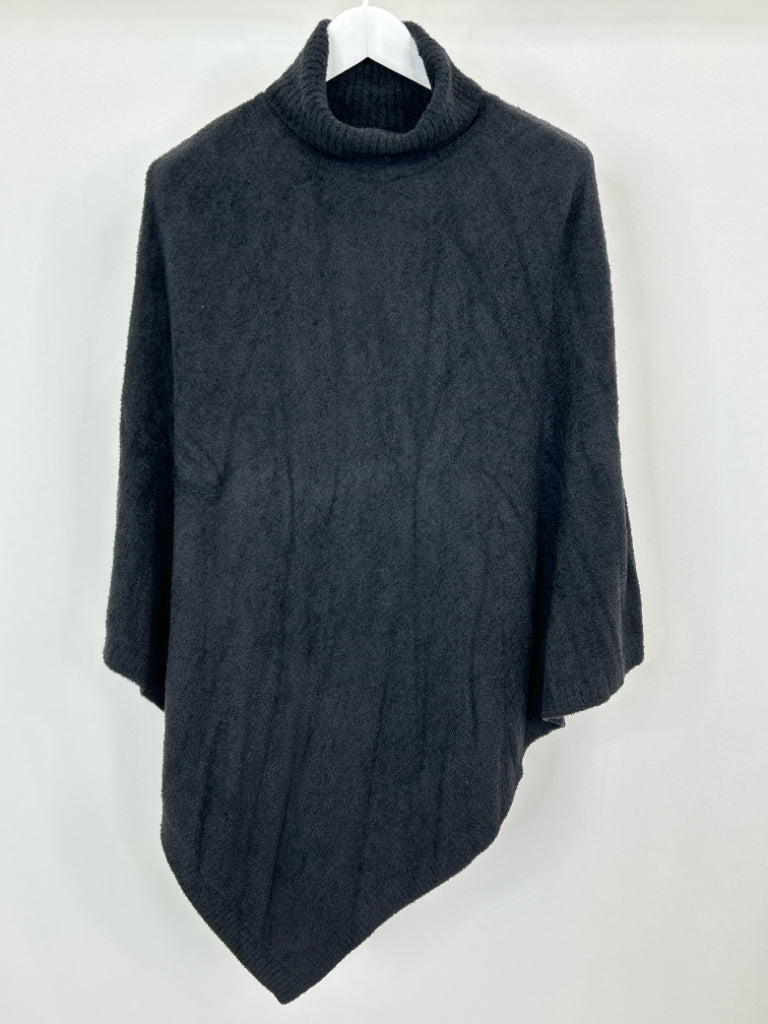 BAREFOOT DREAMS Women Size One Size Black Poncho NWT