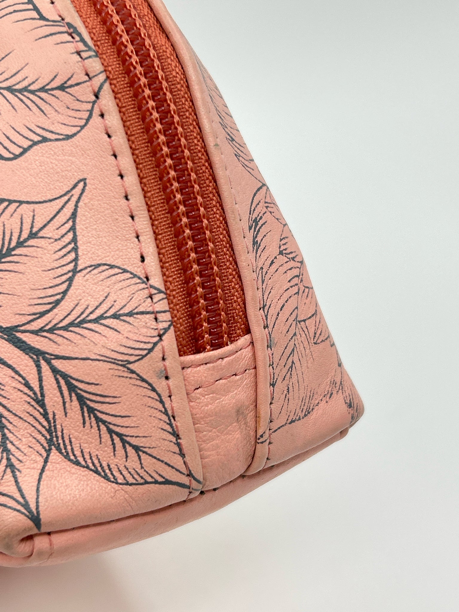 ANUSCHKA Pink Floral Cosmetic Case NWT