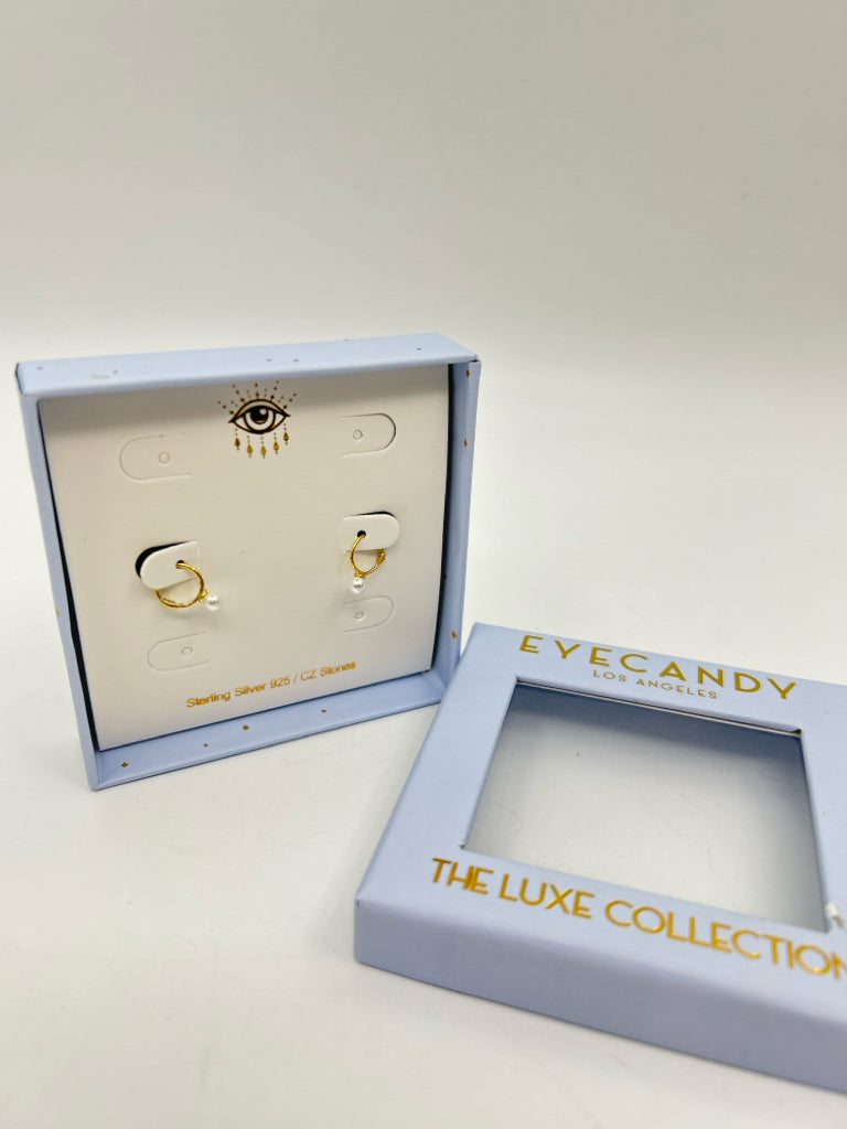 EYE CANDY Women NIB Gold Earrings