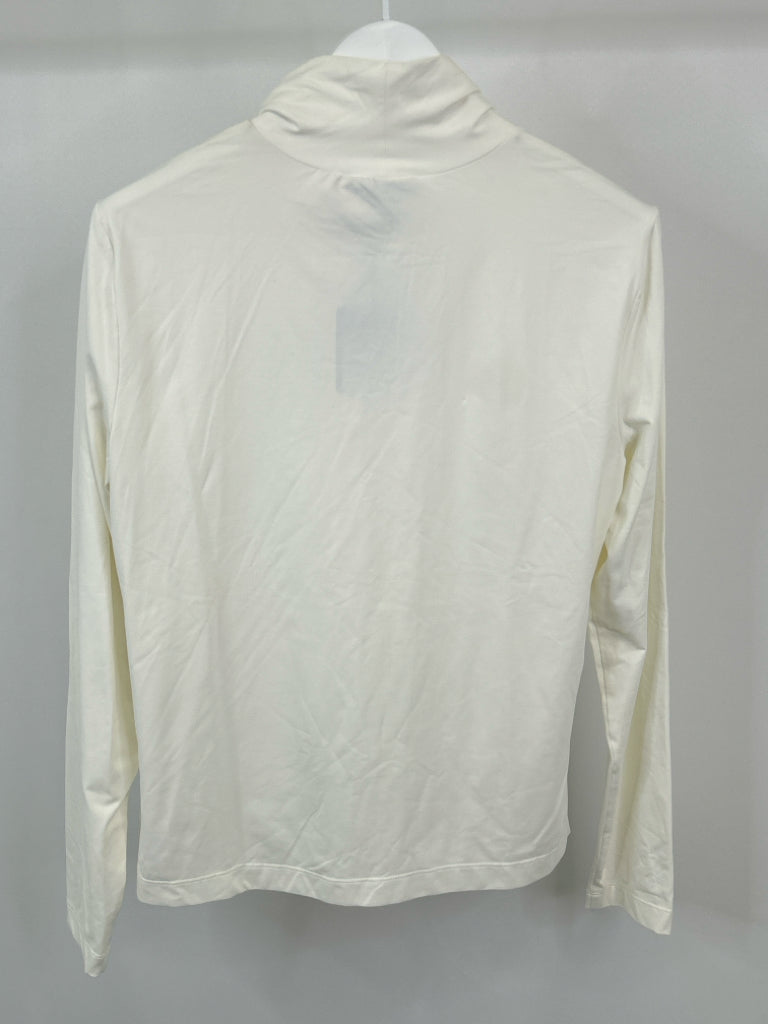 ST JOHN CAVIAR Women Size XL White Turtleneck