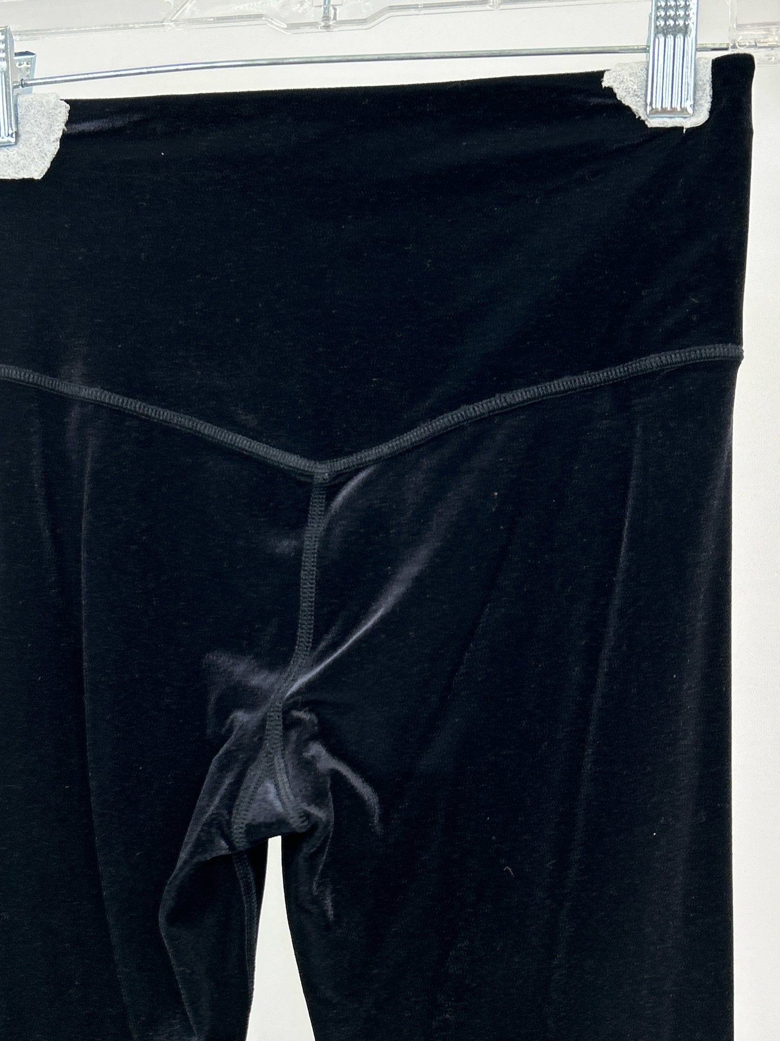 ATHLETA Size S Black Velvet Women Legging NWT