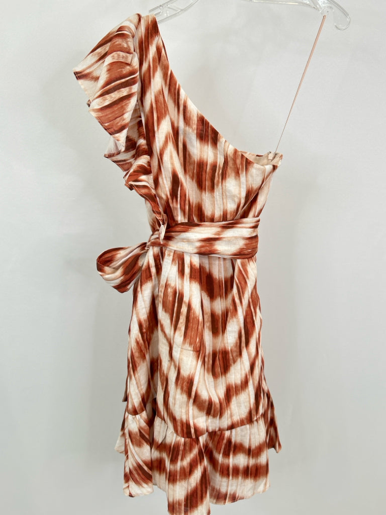 BANANA REPUBLIC Size 4 Orange Print Women's Dress