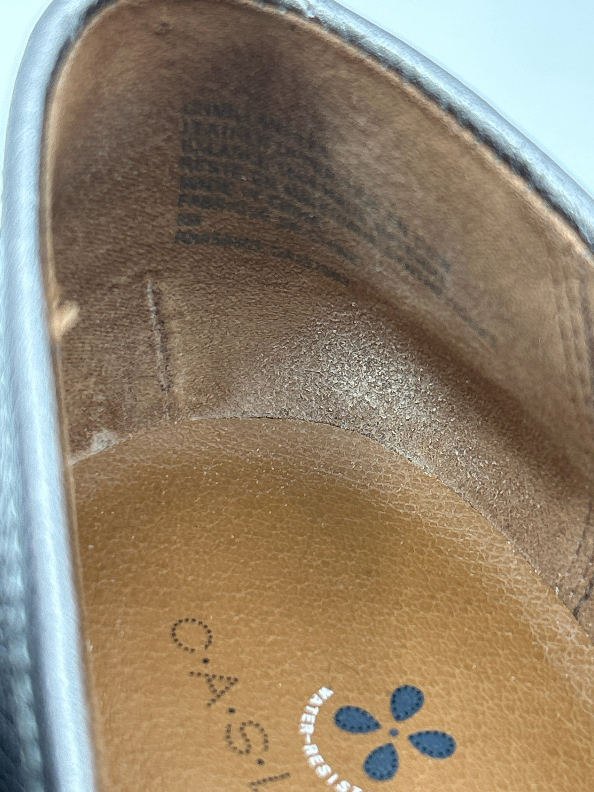 CASLON Size 8M Silver Metallic Women Loafer