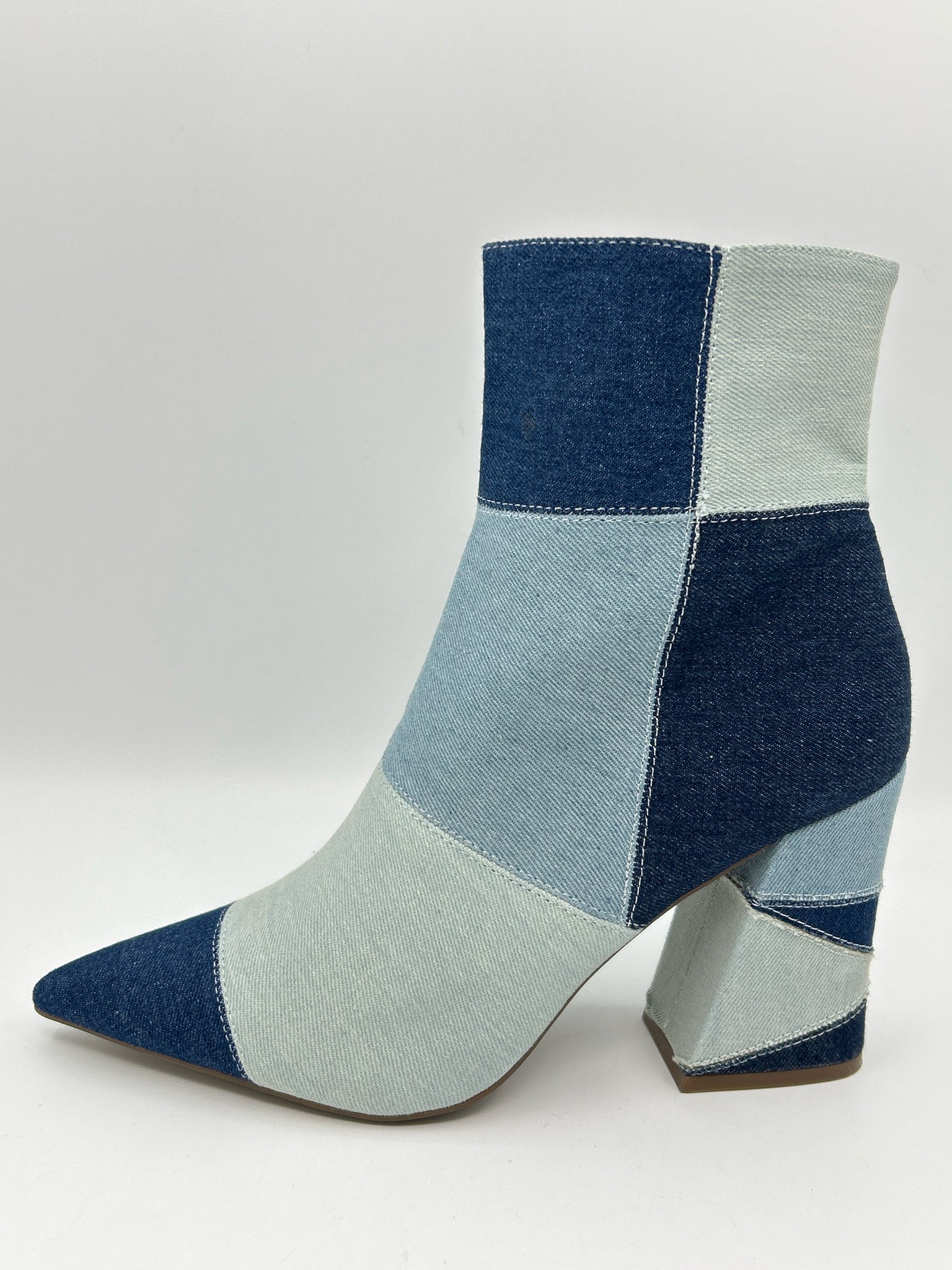 MADDEN GIRL Size 10M BLUE DENIM Women Booties