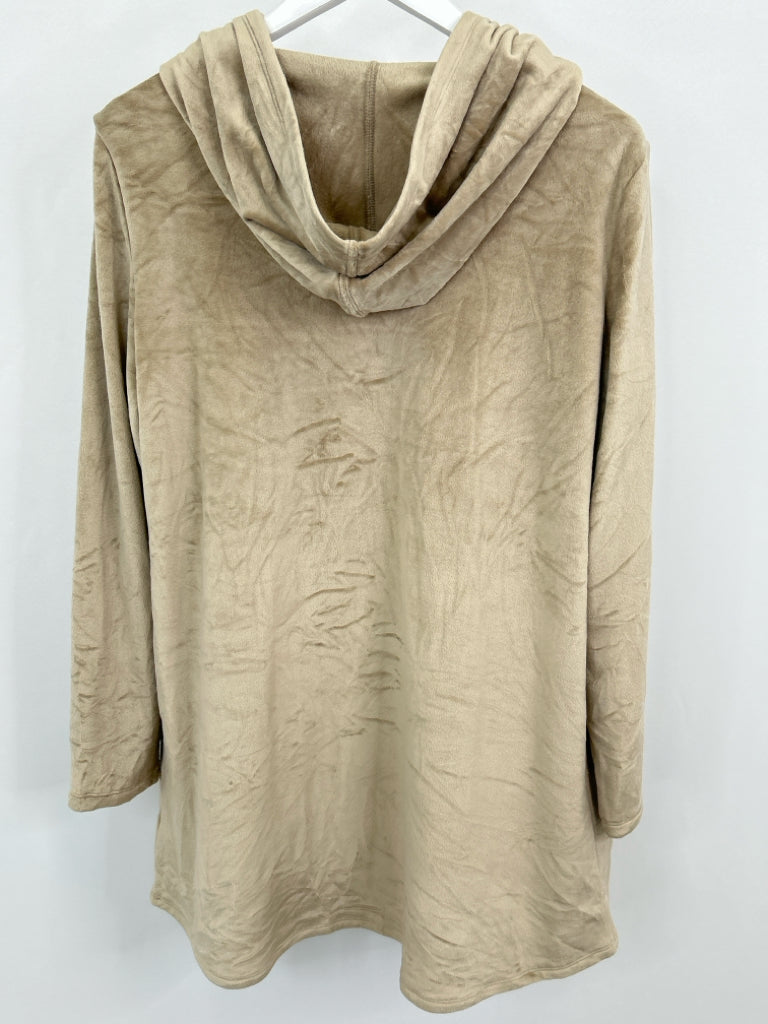 SOFT SURROUNDINGS Women Size L Taupe Cardigan