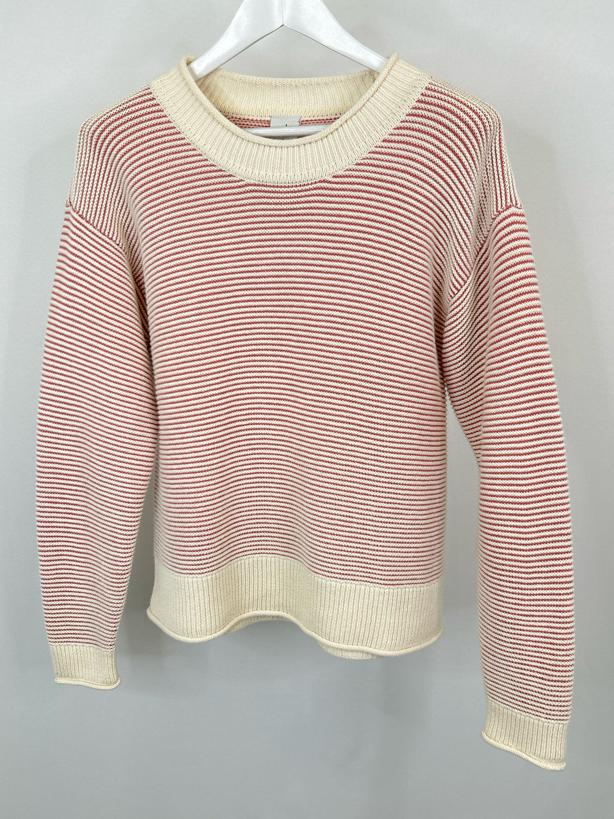 CABI Size S Pink & White Women Sweater