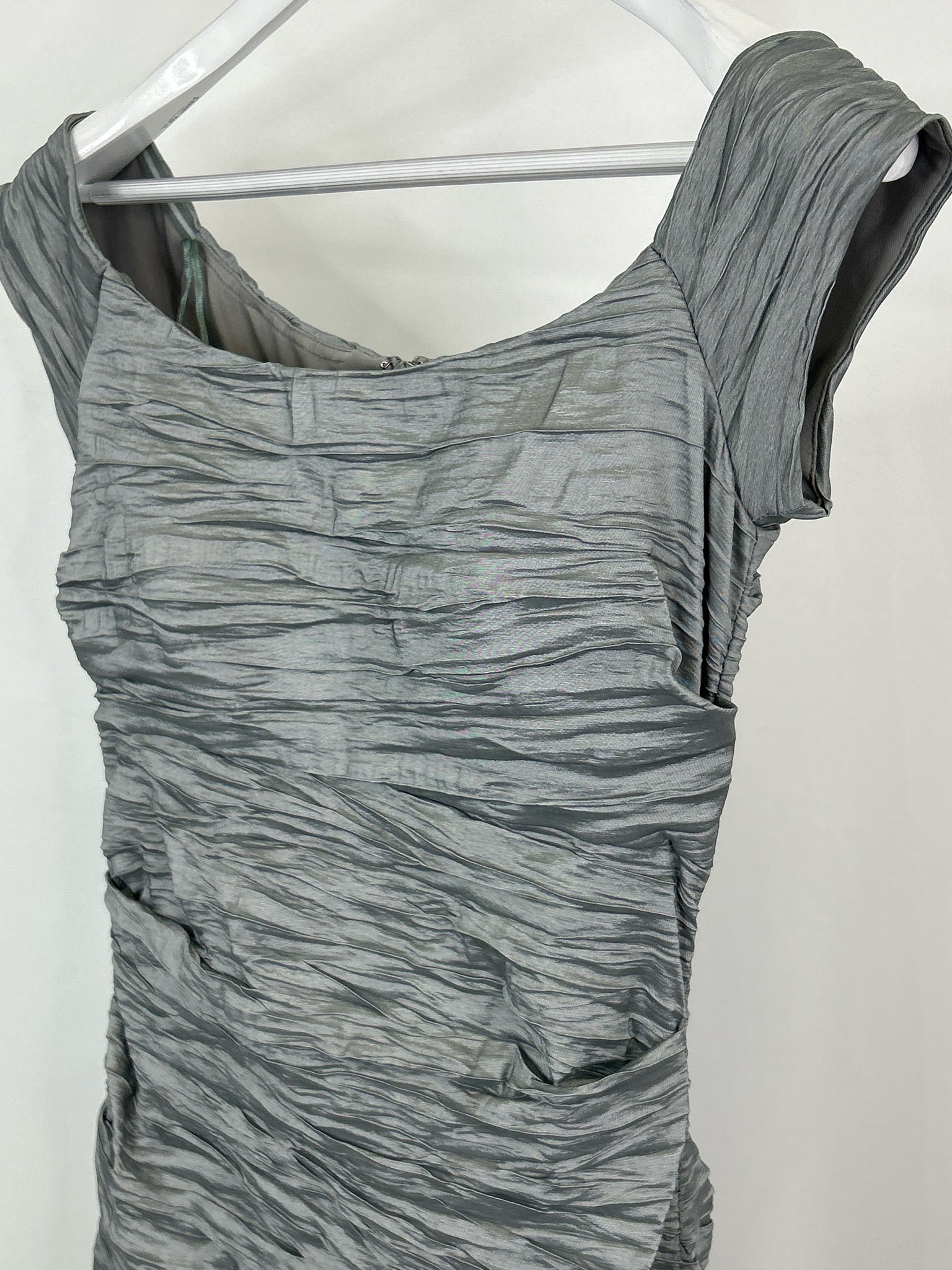 ALEX EVENINGS Size 10 Silver Women Dress