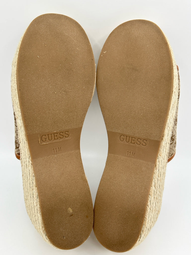 GUESS Size 11M Tan Women's Sandal