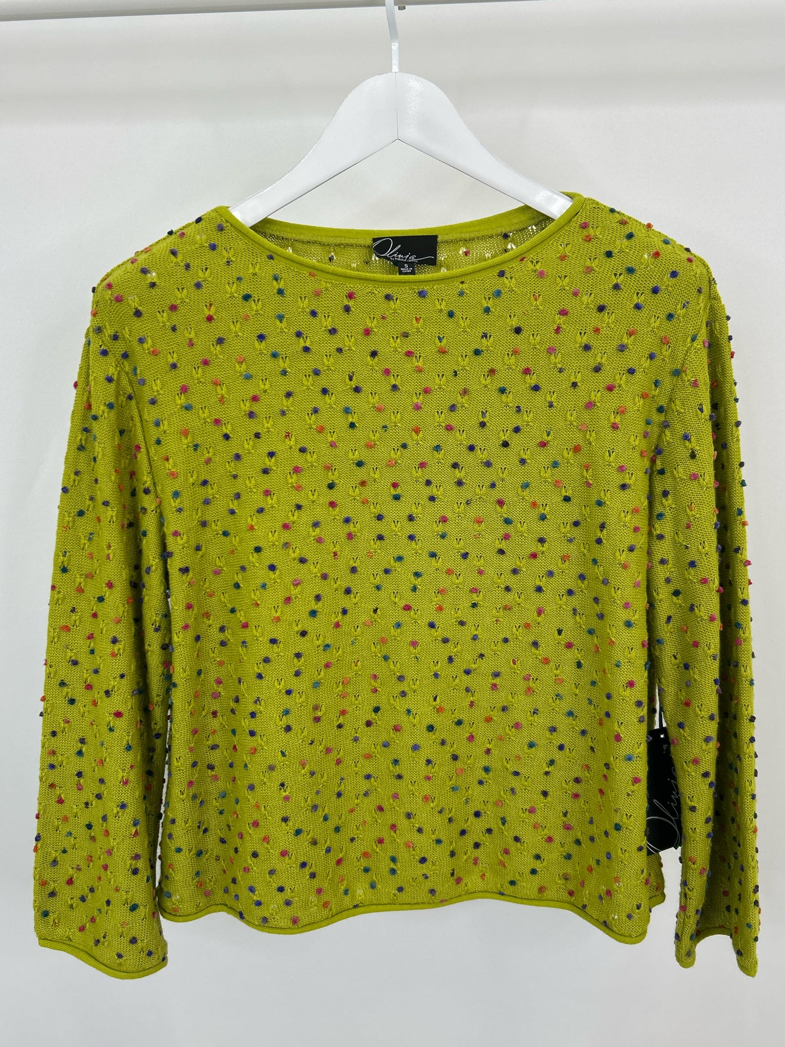 OLIVIA BY HABITAT CLOTHES Size S Green Women Sweater